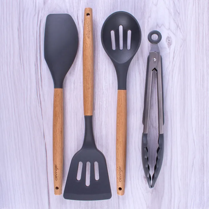 Beechwood and Silicone Spatula