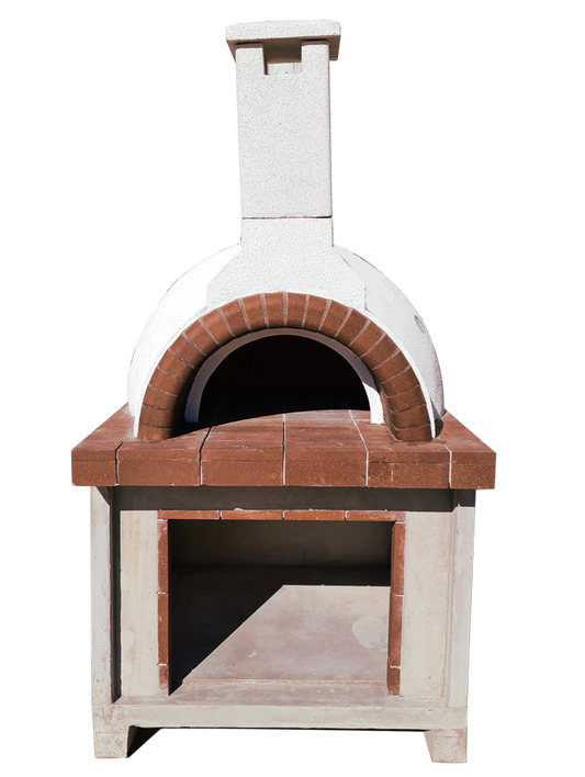 Deluxe Tuscan Pizza Oven with Thermal Dome and Dark Brick Features