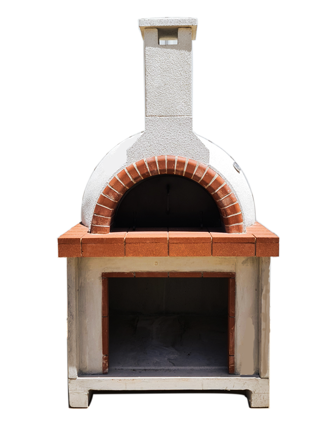 Deluxe Tuscan Pizza Oven with Thermal Dome and Red Brick Features