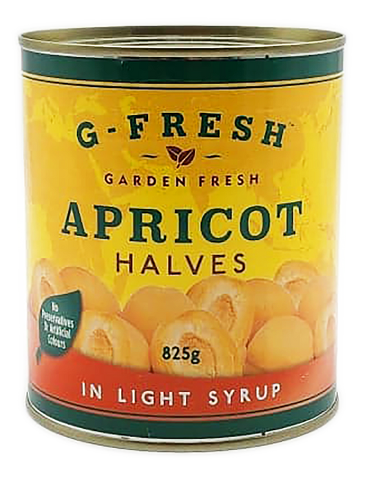 Tinned Apricot Halves in Light Syrup 825g