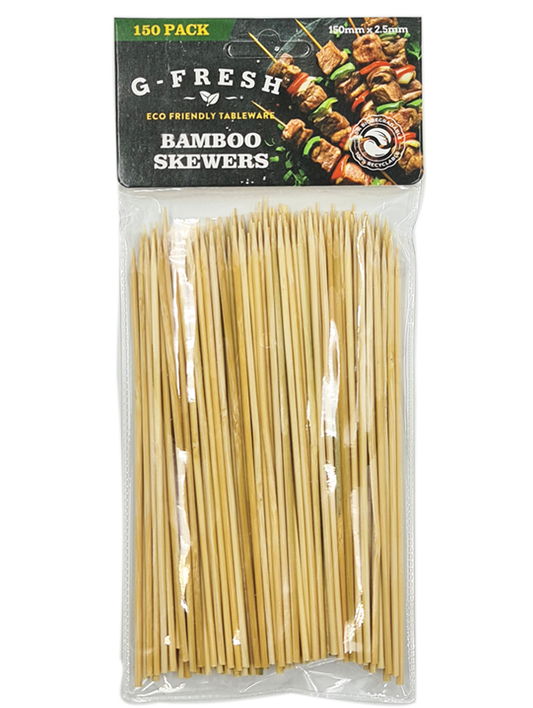 Bamboo Skewers (2.5mm x 150mm) 150pc