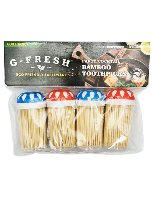 Bamboo Toothpicks (4-pack) 150pc