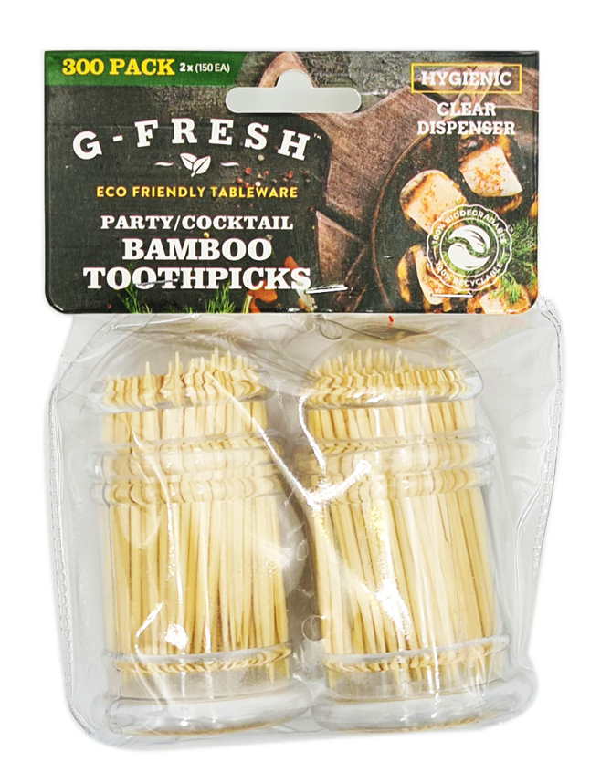 Bamboo Premium Toothpicks (2-pack) 150pc