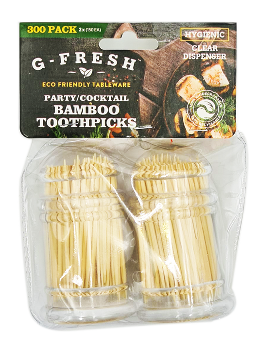 Bamboo Premium Toothpicks (2-pack) 150pc