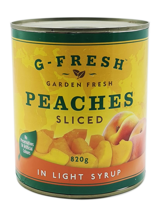 Tinned Peaches (Sliced) 820g Tin