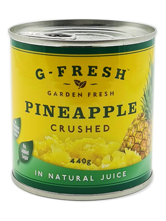 Tinned Pineapple Crushed (in Natural Juice) 440g Tin