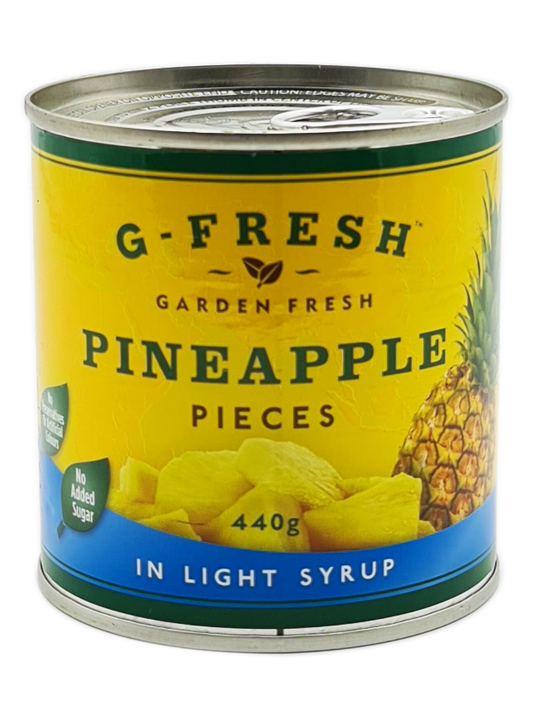 Tinned Pineapple Pieces (in Light Syrup) 440g Tin