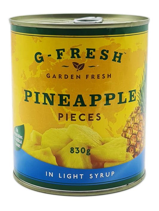 Tinned Pineapple Pieces (in Light Syrup) 830g Tin