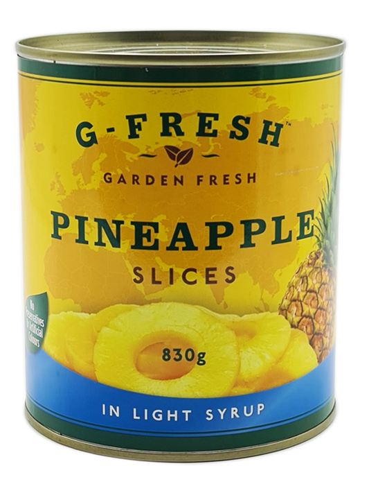 Tinned Pineapple Slices (in Light Syrup) 830g Tin