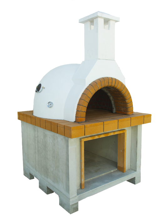 Traditional Tuscan Pizza Oven with Light Brick