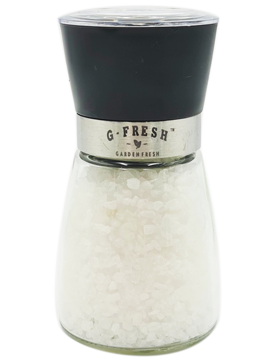 Refillable Mediterranean Sea Salt Grinder (Glass)