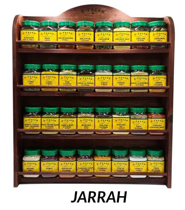 Chef 4 Tier Rustic PRE-Filled Spice Rack