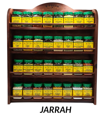 Chef 4 Tier Rustic PRE-Filled Spice Rack