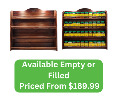 Pro 4 Tier Rustic Jarrah Spice Rack